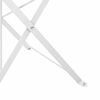 vidaXL Aia kokkupandav tool 2 pcs Valge 42 x 46 x 82cm Metall