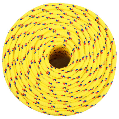 vidaXL paadiköis, kollane, 6 mm, 100 m, polüpropüleen