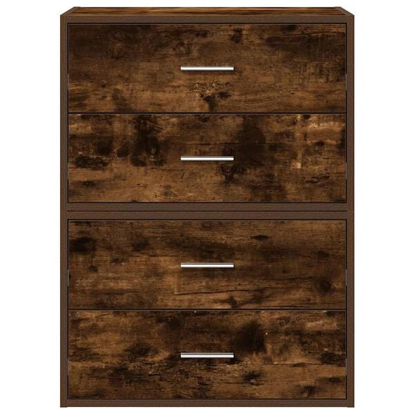 vidaXL kapid 2 sahtliga 2 tk, suitsutatud tamm, 60x31x40 cm, tehispuit