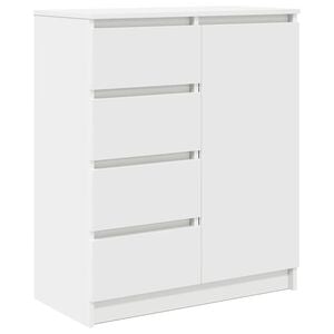 vidaXL puhvetkapp sahtlitega, valge, 71x35x84 cm, tehispuit