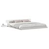 vidaXL Voodi raam Valge 200 x 200 cm puit