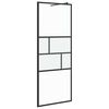 vidaXL K&auml;igurikka du&scaron;isein Must 80 x 195 x 0.5 cm Klaas ja alumiinium