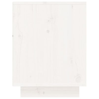 vidaXL kingakapp, valge, 60x34x45 cm, männipuit