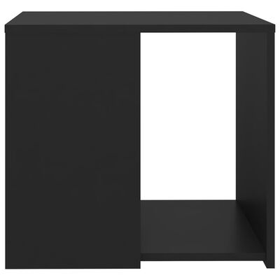 vidaXL lisalaud, must, 50x50x45 cm puitlaastplaat