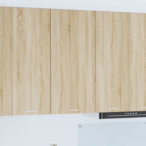 vidaXL Seinakapp Sonoma tammes ja valges 50 x 31 x 100 cm Tehispuit