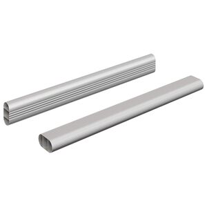 vidaXL Kapi vars 2 pcs H&otilde;bedane 764 x 15 x 29 mm Alumiiniumisulamist