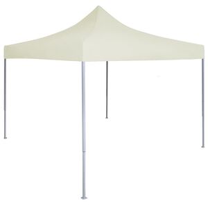 vidaXL professionaalne kokkupandav peotelk, 2 x 2 m, kreemjasvalge
