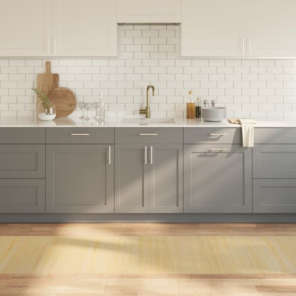 vidaXL vaip, ristk&uuml;likukujuline, naturaalne hele, 70 x 400 cm, bambus