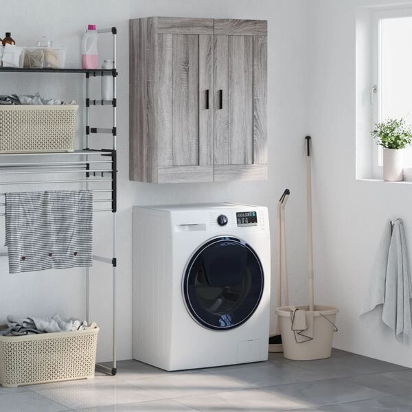 vidaXL seinakapp, hall Sonoma tamm, 69,5 x 34 x 90 cm, tehispuit