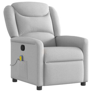 vidaXL Massage Recliner Tool Cloud Grey Fabric
