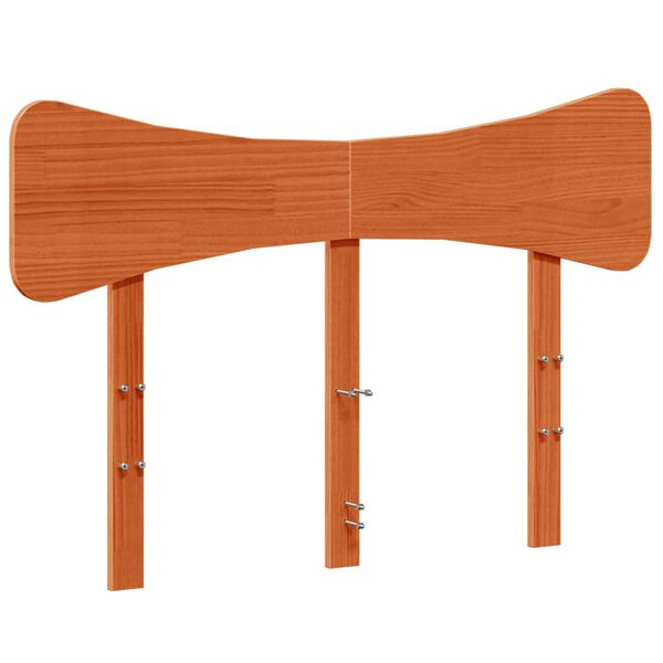 vidaXL voodipeats, vahapruun, 135 cm, m&auml;nnipuit