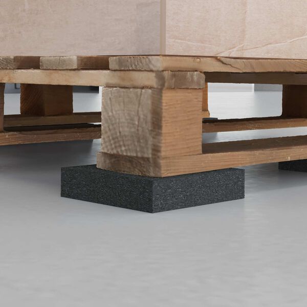 vidaXL Kummipad Must Kumm