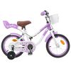 vidaXL Laste Bike Treeningratastega 12 Tolli 2-4 aastat vana Lilla