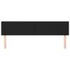 vidaXL voodipeatsid, must, 160x5x78/88 cm, kunstnahk
