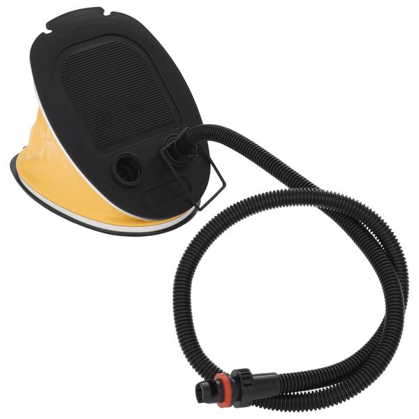 vidaXL jalgpump, 26 x 18 cm, PP ja PE, hall ja kollane