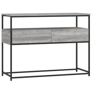 vidaXL konsoollaud, hall Sonoma tamm, 100 x 40 x 75 cm, tehispuit
