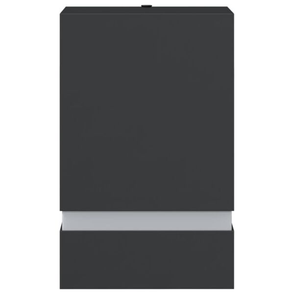 vidaXL &otilde;ue seinavalgustid 2 tk, must, roostevaba teras