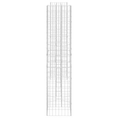 vidaXL H-kujuline gabioon-taimekast, terastraat, 260 x 40 x 180 cm