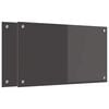 vidaXL K&ouml;&ouml;giseina paneel 2 pcs Tumehall 70 x 40 cm karastatud klaas