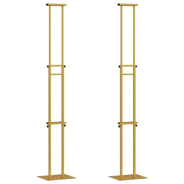 vidaXL Messin&auml;itus Displays 2 pcs Kuldne 30 x 24 x 214 cm Teras