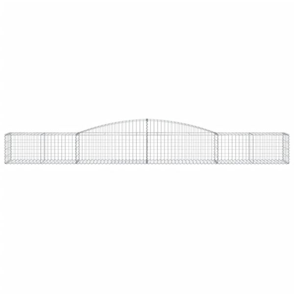 vidaXL kaarekujulised gabioonkorvid 3 tk, 400x50x40/60 cm, raud