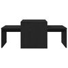 vidaXL &Uuml;ksteise alla mahtuvad lauad Must tamm 100 x 48 x 40 cm