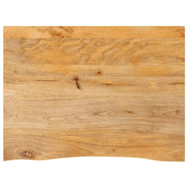 vidaXL lauaplaat, naturaalse servaga, 90 x 60 x 3,8 cm, mangopuit