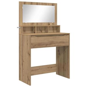 vidaXL Magamistoa meikimislaudade K&auml;sit&ouml;&ouml;puu 80 x 39,6 x 135 cm