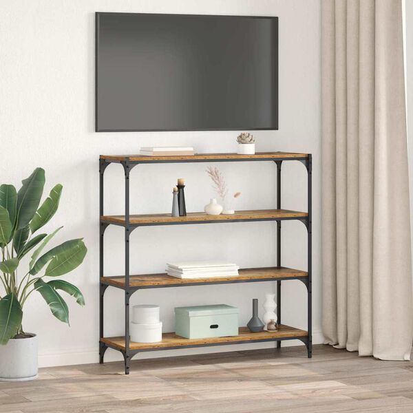 vidaXL Raamaturiiul Vana puit 100 x 33 x 100 cm