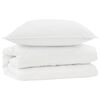 vidaXL Teki komplekt padjaga 2 pcs Valge Mikrofiiber