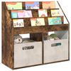 vidaXL Laste Raamatuhind Suitsetatud tamm 72,5 x 29,5 x 69 cm