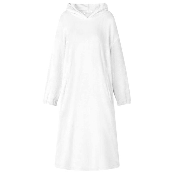 vidaXL Tekk-pusa Valge l Flanell