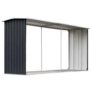vidaXL puukuur tsingitud teras, 330 x 92 x 153 cm, antratsiithall