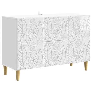 vidaXL K&otilde;ide K&otilde;rgl&auml;ikega valge 89 x 34,5 x 60 cm Tehispuit