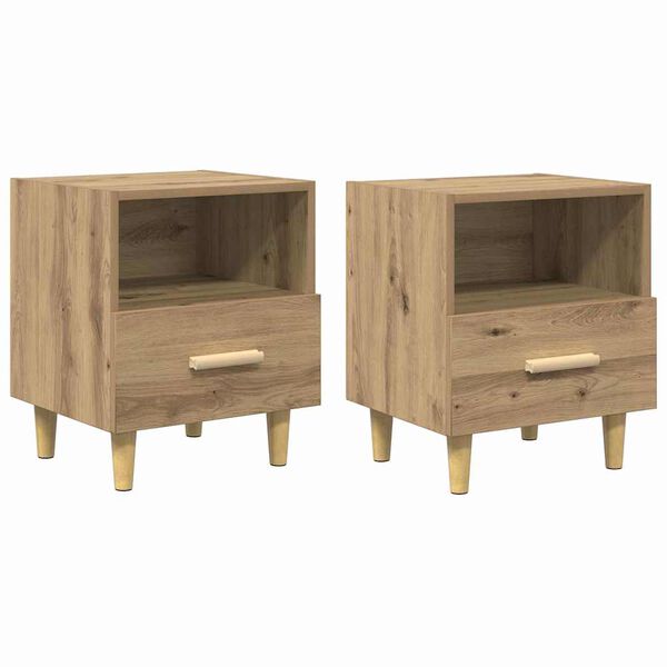 vidaXL &Ouml;&ouml;lambi kapp 2 pcs K&auml;sit&ouml;&ouml;puu 40 x 35 x 47 cm Tehispuit