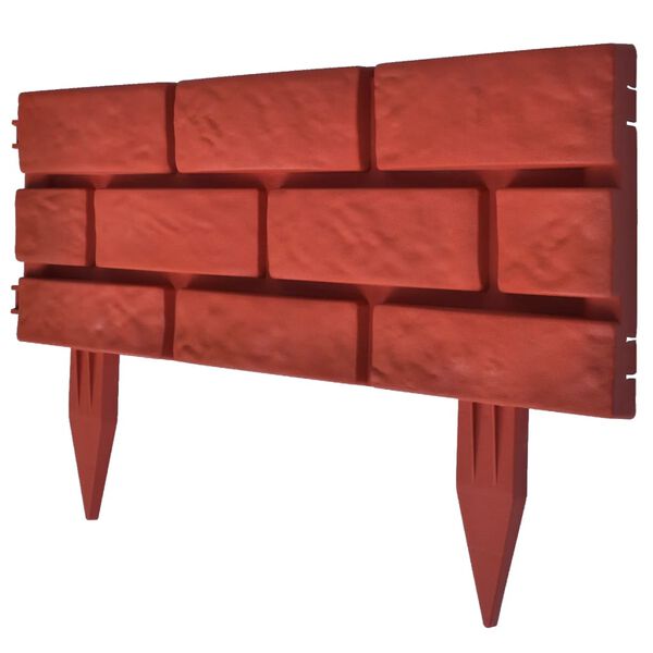 Telliskivi imitatsiooniga madal aed 11 tk