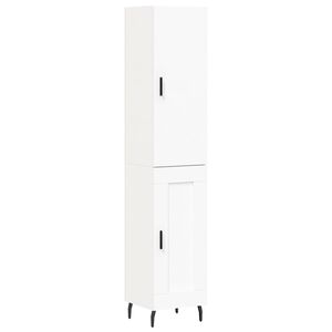 vidaXL k&otilde;rge kapp, valge , 34,5x34x180 cm, tehispuit