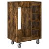 vidaXL Golfikapp rattaga &Uuml;ksv&auml;rviline Suitsetatud tamm 65 x 45 x 98 cm