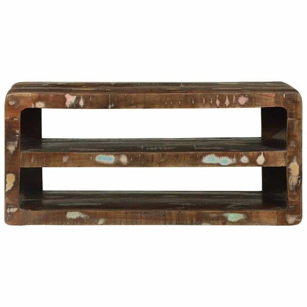 vidaXL Telerikapp Mitmev&auml;rviline 80 x 32 x 36 cm Taastatud puit