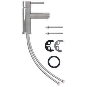 vidaXL vannitoa valamusegisti, h&otilde;bedane, 130 x 176 mm