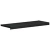 vidaXL Akna aluskate Musta puidu mustriga 80 x 30 x 4,5 cm PVC