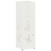 vidaXL Hoidik ja riputustugi Valge 15,5 x 15,5 x 49 cm Metall