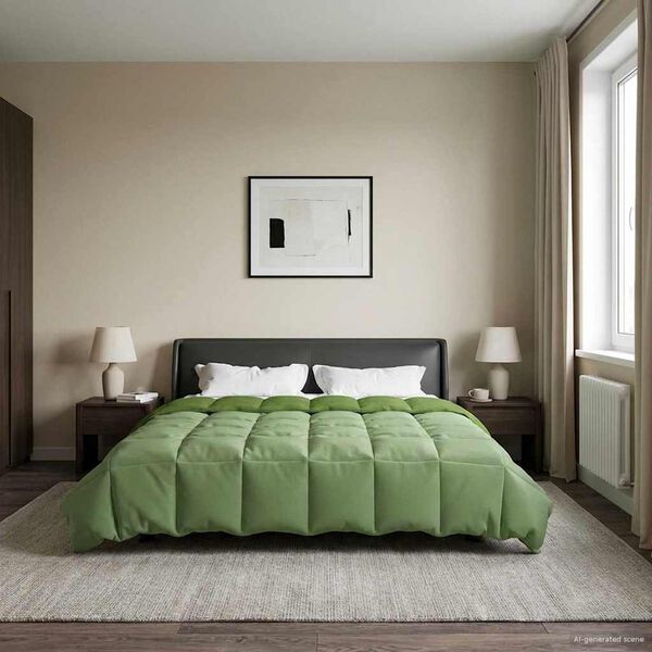 vidaXL Suvised teki Rapistatud Roheline 200 x 240 cm Mikrokiud