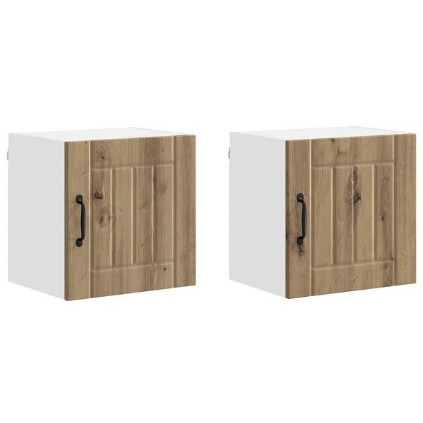 vidaXL K&ouml;&ouml;gikapp 2 pcs K&auml;sit&ouml;&ouml;puu 40 x 31 x 40 cm Tehispuit