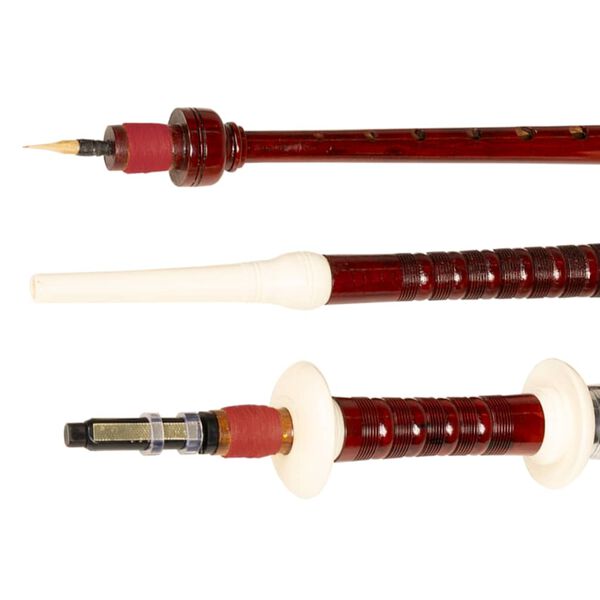 vidaXL &Scaron;oti torupill, punane, &scaron;otiruuduline