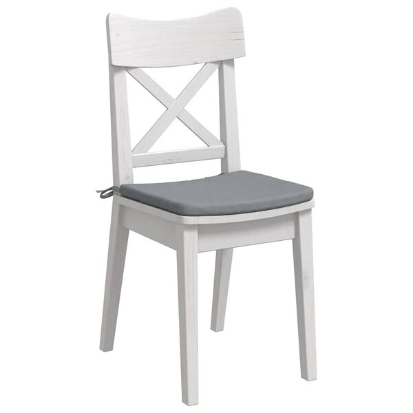 vidaXL Istumispatjad 4 pcs Helehall 40 x 40 x 3 cm kangas