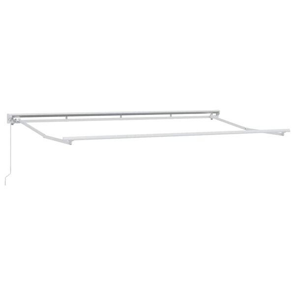 vidaXL Kailastud raam Valge 4 x 2 m Pulbervärvitud teras ja alumiinium