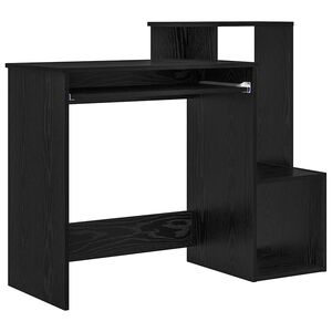 vidaXL Laud Must tamm 106 x 41 x 88.5 cm Tehispuit