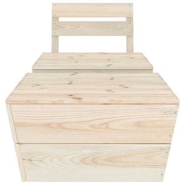 vidaXL 2-osaline aiamööblikomplekt immutatud kuusepuit