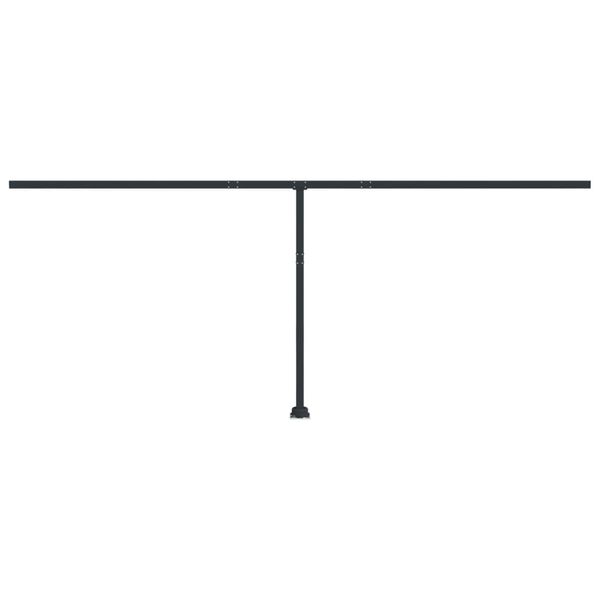 vidaXL varikatuse postide komplekt, antratsiithall, 600 x 245 cm, raud